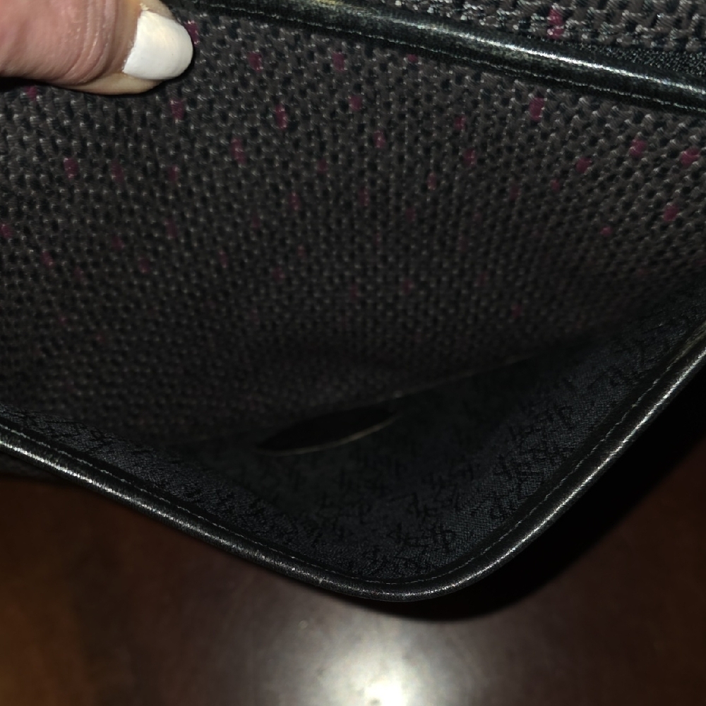 Yves Saint Laurent Vintage Black Woven Crossbody Bag With Box And COA - Picture 11 of 14